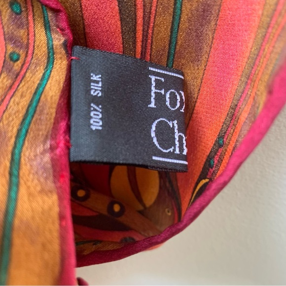 023 - Fox & Chave Silk Scarf - Picture 3 of 4